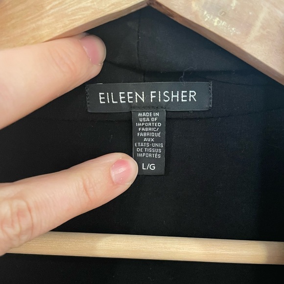 Eileen Fisher long vest size L with pockets - Picture 2 of 3
